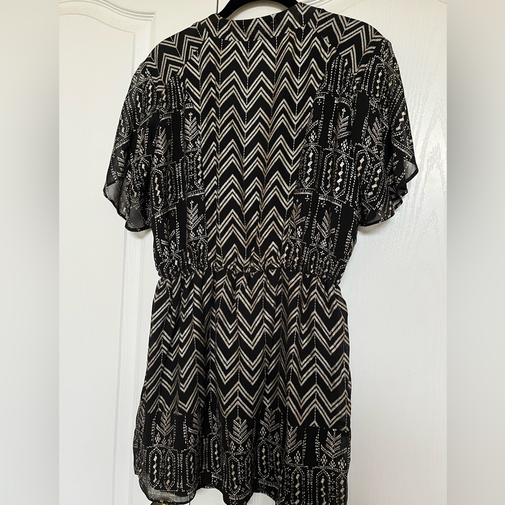 Free People Black and White Patterned Dress - Picture 4 of 6